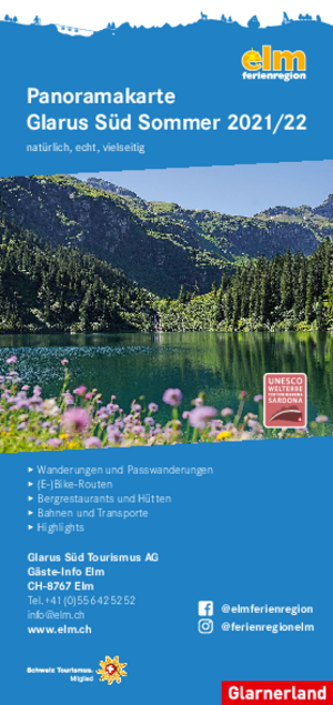 Panokarte Glarus Süd Sommer 2021